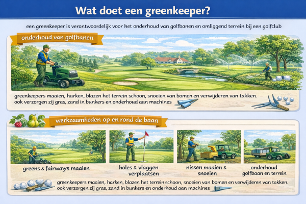 Alles over het beroep greenkeeper Wat doet een greenkeeper